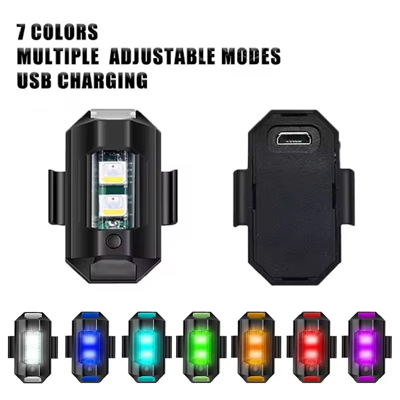 Drone Strobe Light - Universele LED Stroboscooplichten Motorfiets Anti-Botsingswaarschuwingslamp USB
