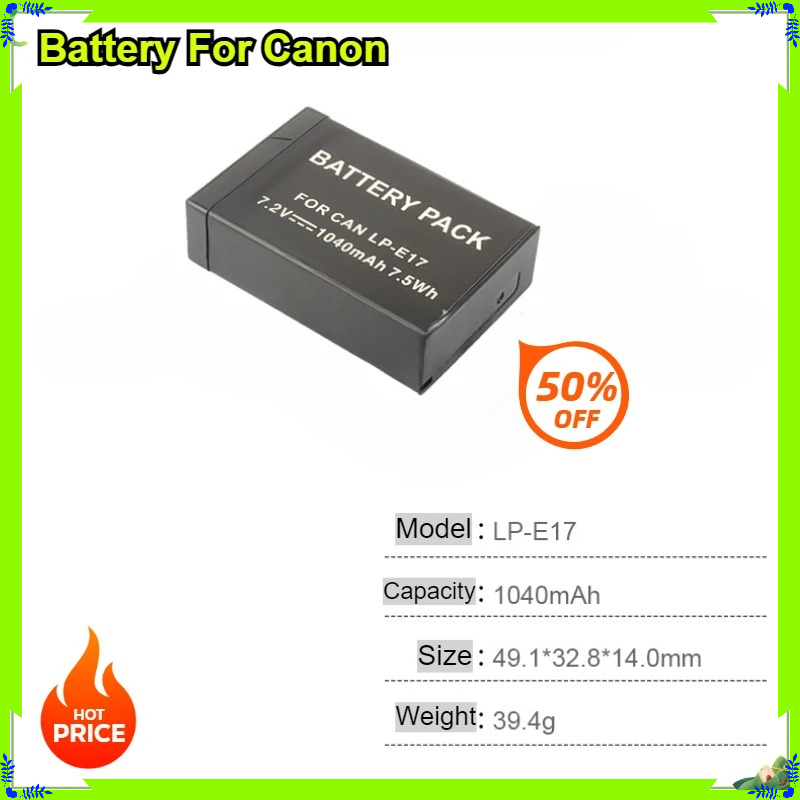 Nieuwe 1040mAh LP-E17 batterij - Canon Camera Eos R50 recensie en prijs
